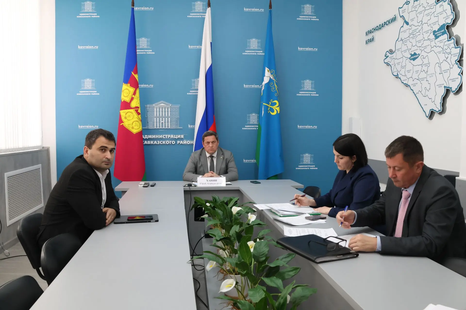 Глава района принял участие в совещании под председательством Губернатора Краснодарского края Вениамина Ивановича Кондратьева